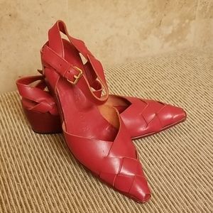 Walter Steiger Leather Weave Wedge